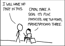 A panel from the xkcd webcomic that introduced the term "nerd sniping".